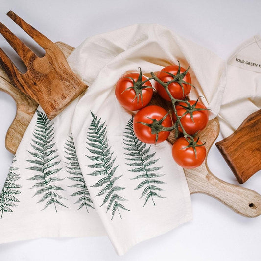 Fern Kitchen Tea Towel by Your Green Kitchen