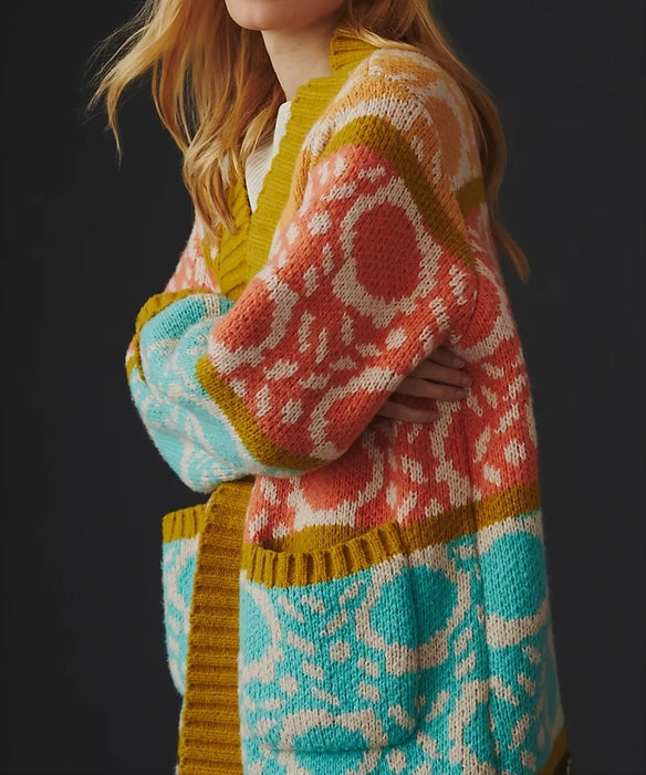 NEW! Carina Multi Long Knit Kimono by Saachi