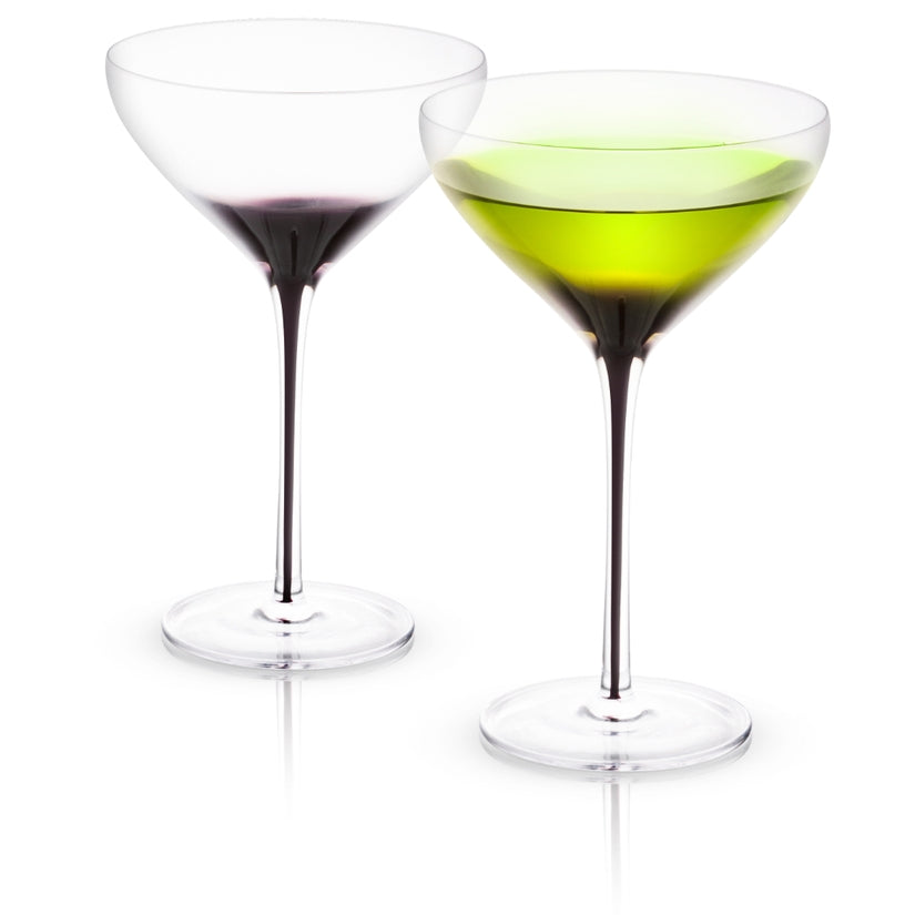 Black Swan Martini Glasses by JoyJolt