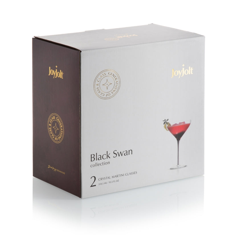 Black Swan Martini Glasses by JoyJolt