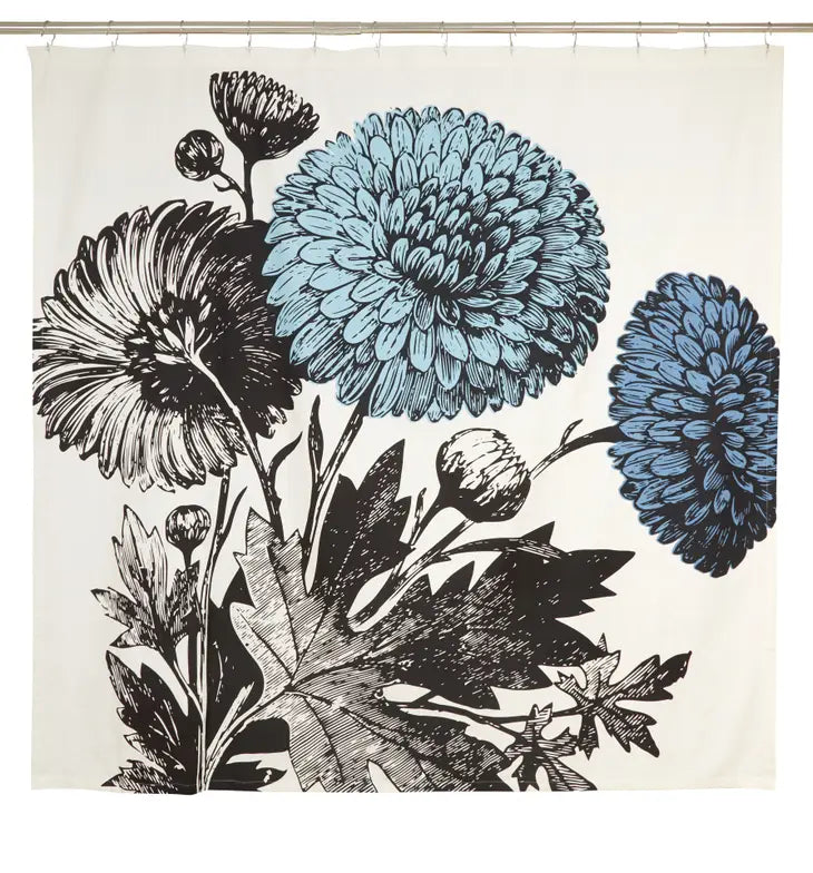 Mums Shower Curtain by Thomas Paul