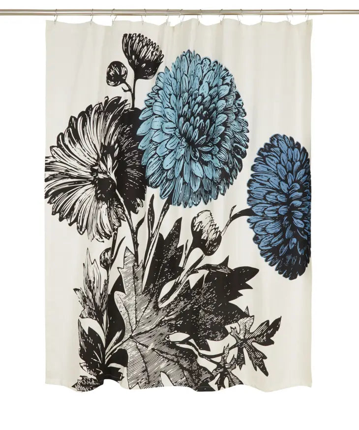Mums Shower Curtain by Thomas Paul
