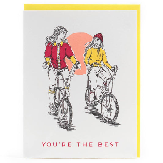 You're The Best Throwback Card by Porchlight Press Letterpress