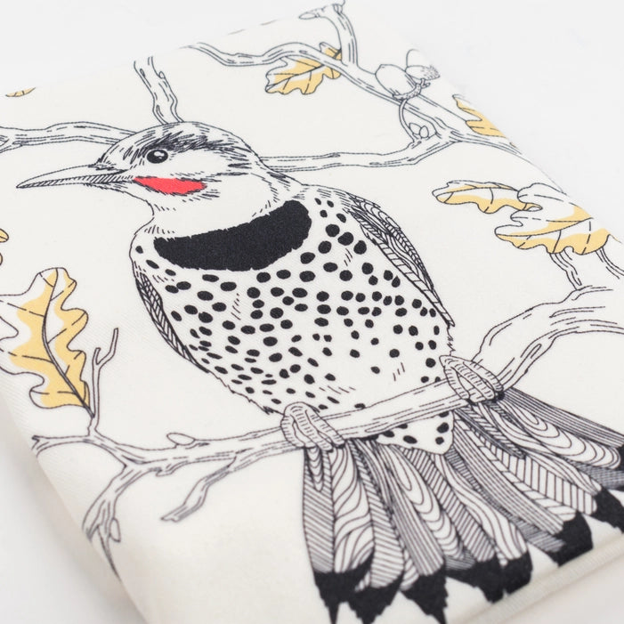 NEW! Northern Flicker Tea Towel - West Coast Birds by Porchlight Press Letterpress