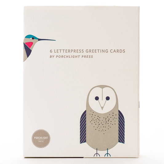 NEW! Folder Set - Modern Birds - Assorted Set of 6 by Porchlight Press Letterpress