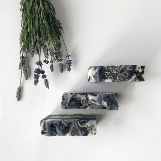NEW! Charcoal Lavender Soap Bar by SOAK Bath Co