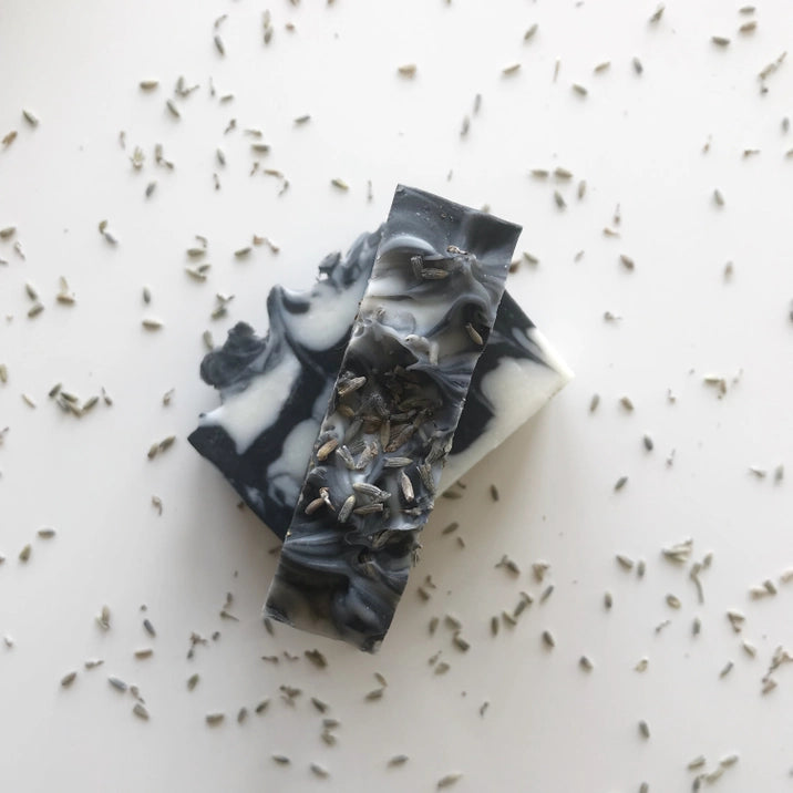 NEW! Charcoal Lavender Soap Bar by SOAK Bath Co