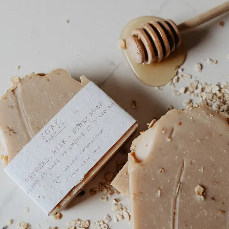 NEW! Oatmeal Milk & Honey Soap Bar by SOAK Bath Co