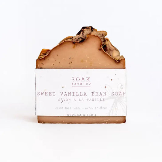 NEW! Sweet Vanilla Bean Soap Bar by SOAK Bath Co