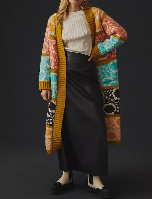 NEW! Carina Multi Long Knit Kimono by Saachi