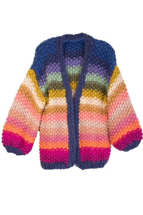 NEW! Rainbow Knitted Cardigan Kimono by Saachi