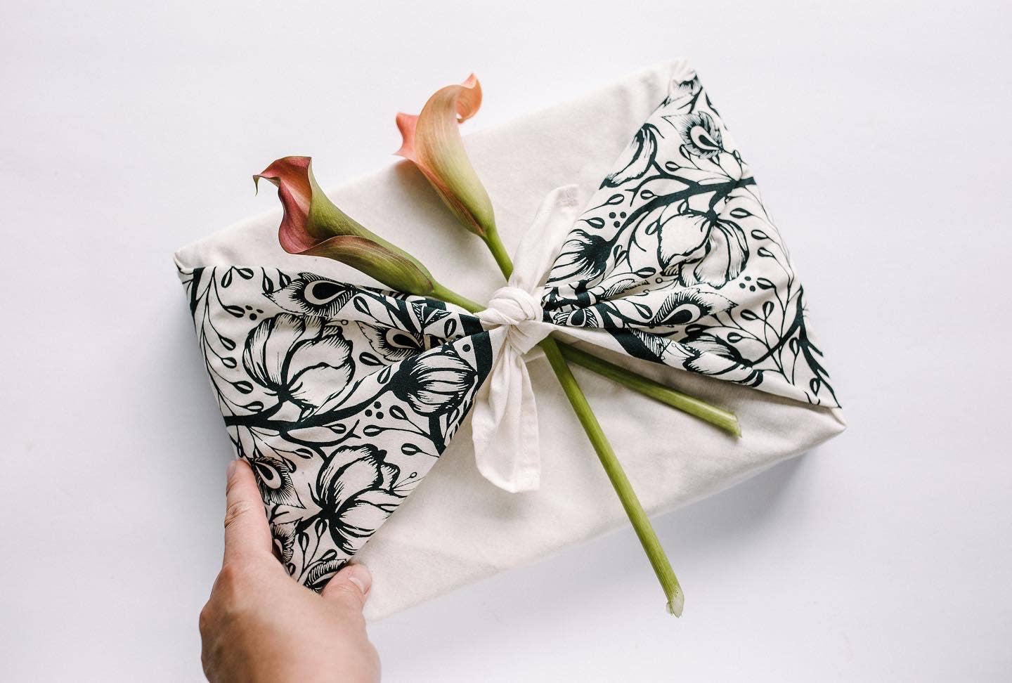Noliah Spring Organic Cotton Furoshiki Fabric Gift Wrap by Your Green Kitchen