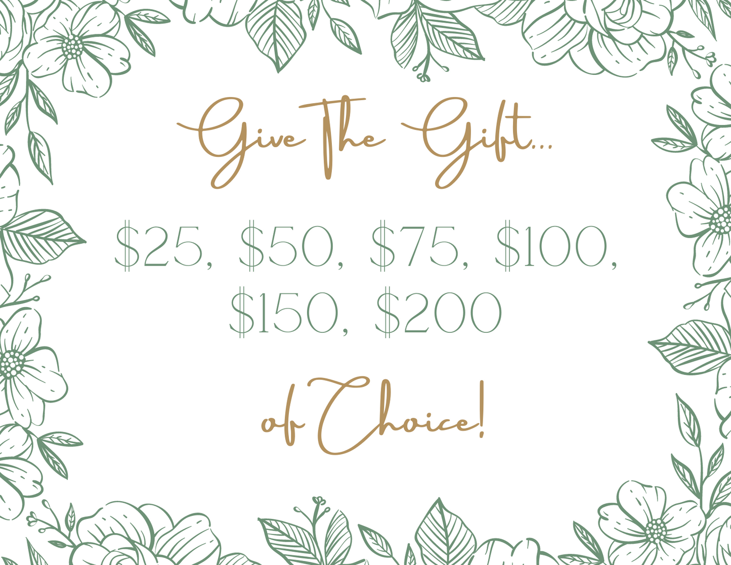 Crocus & Fern Gift Card