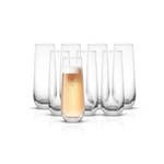 Milo Champagne Glasses 9.4 oz., Set of 8 by JoyJolt