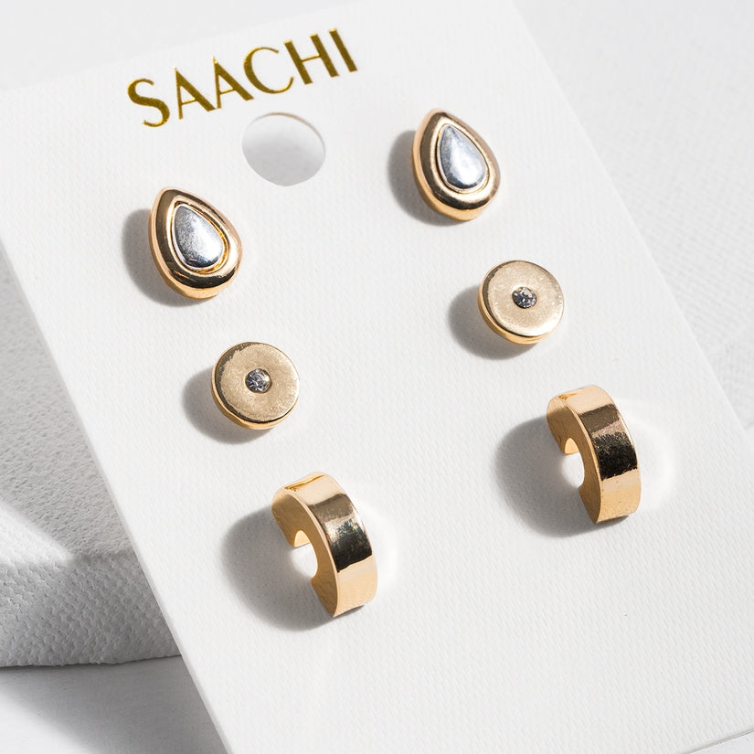 Threefold Stud Set by Saachi