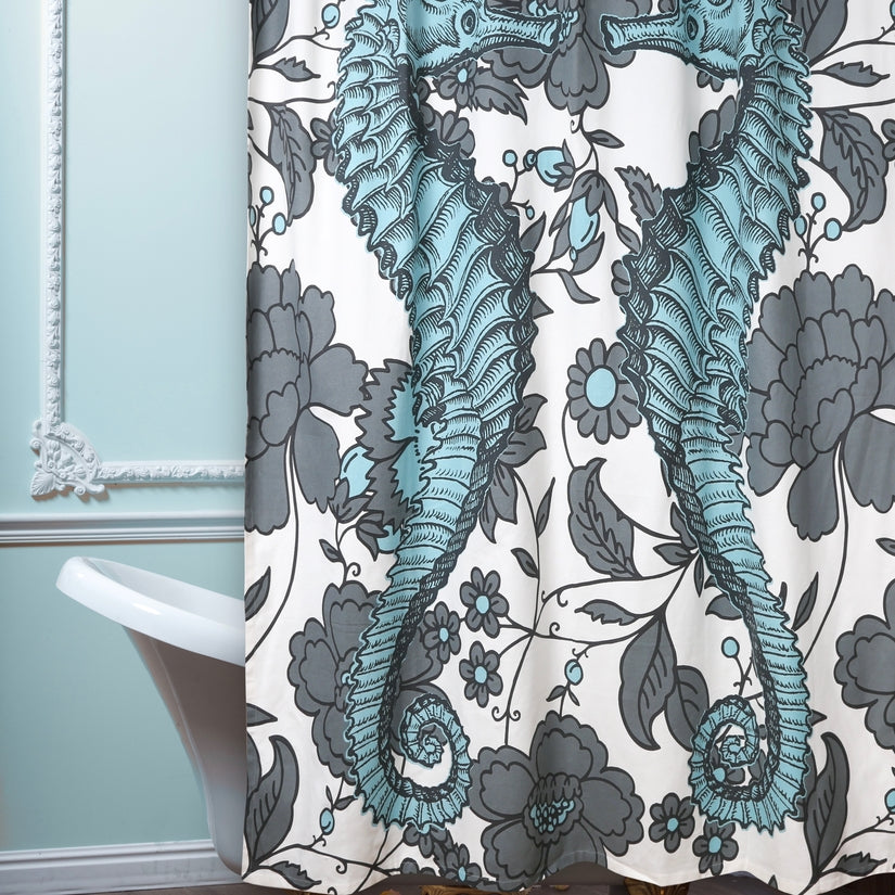 Seahorse Vineyard Shower Curtain by Thomas Paul